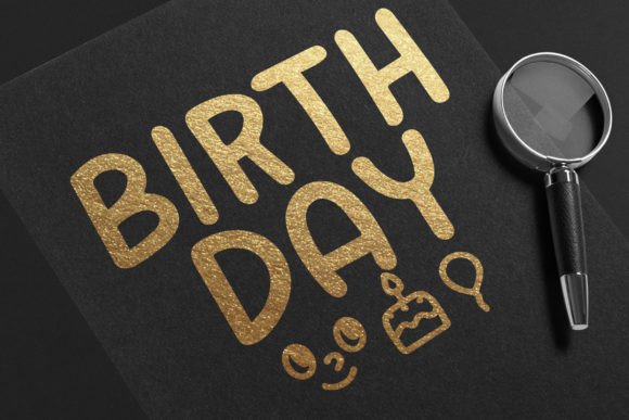 Birthday Font - Preview 2