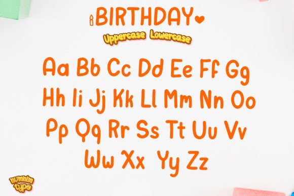 Birthday Font - Preview 5