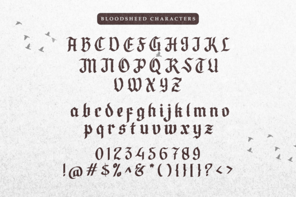 Blood Sheed Font - Preview 2