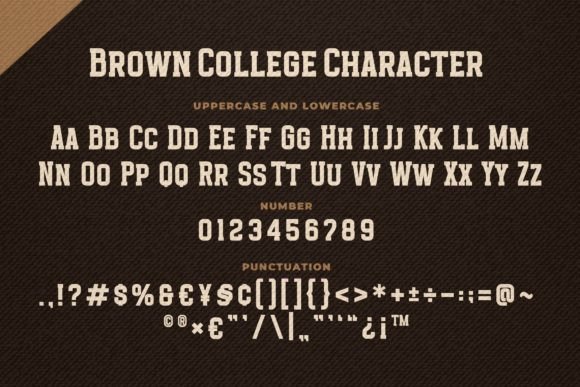 Brown College Font - Preview 4