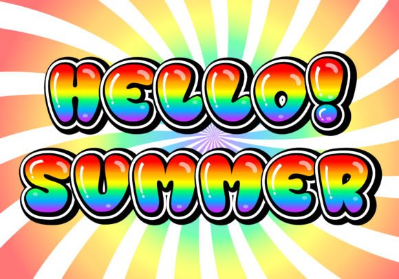 Bubble Rainbow Font - Preview 6