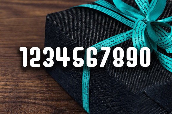 Daily Gifts Font PNG with transparent background - Preview 1
