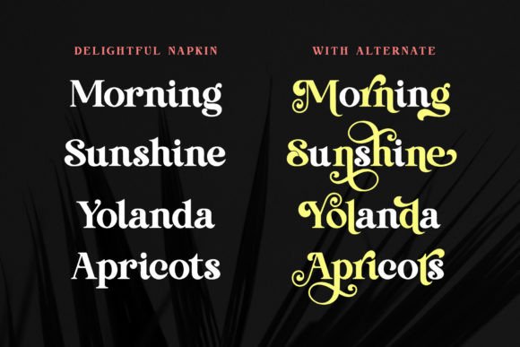 Delightful Napkin Font - Preview 1