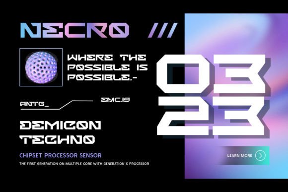 Demicon Font - Preview 6