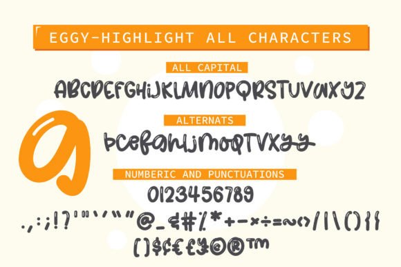 Eggy Font - Preview 1