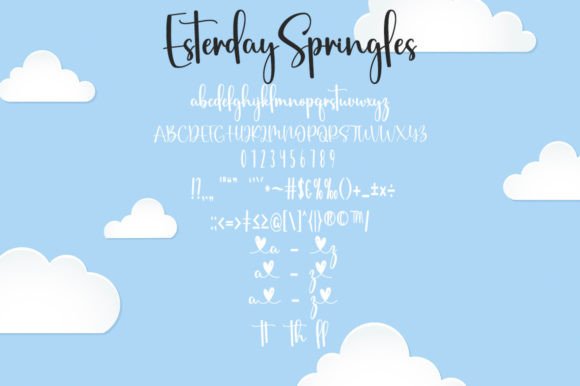 Esterday Springles Font - Preview 4