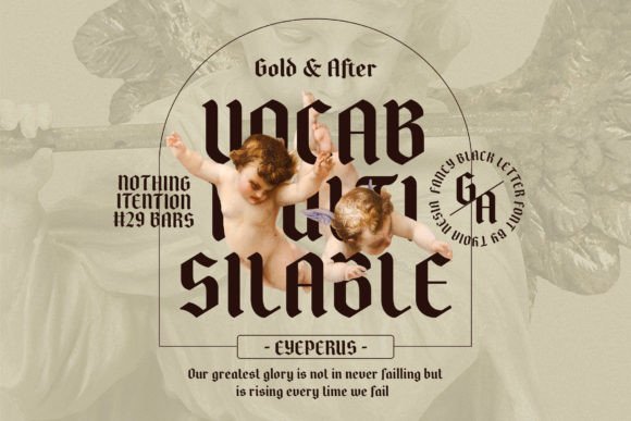Gold and After Font - Preview 6