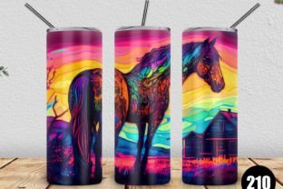 Horse Skinny Tumbler 20oz PNG Graphic by TEE300 · Creative Fabrica