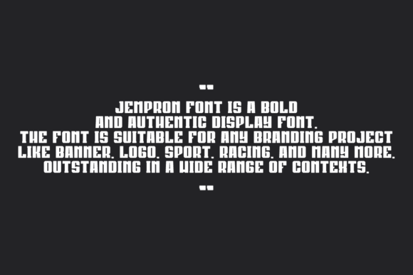 Jempron Font PNG with transparent background - Preview 4