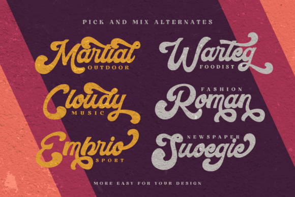 Metroni Font font preview - 3