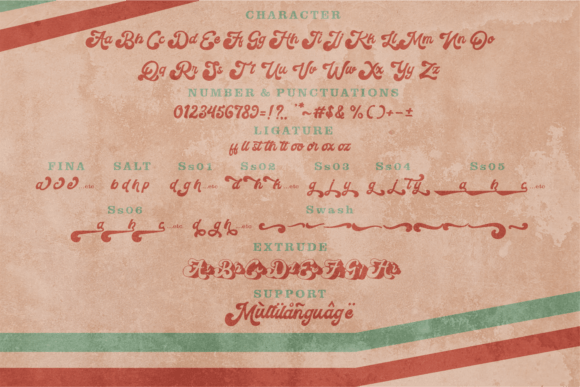 Metroni Font font preview - 6