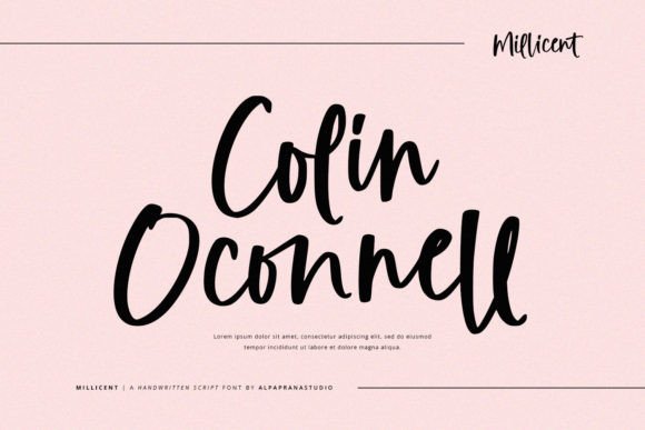 Millicent Font PNG with transparent background - Preview 1