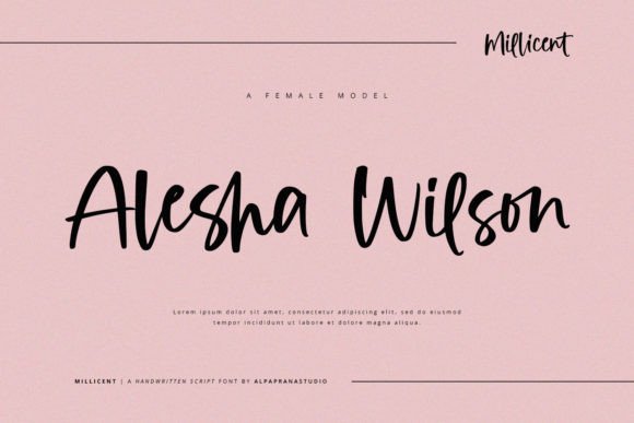 Millicent Font PNG with transparent background - Preview 2