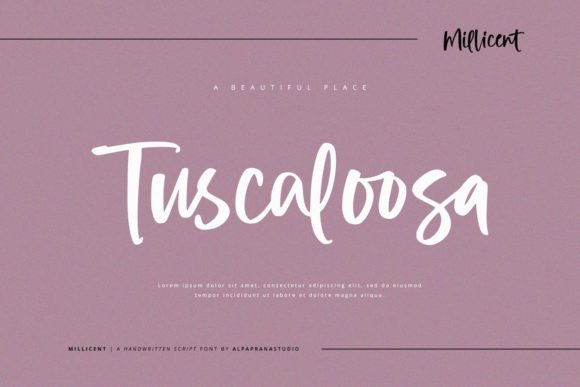 Millicent Font PNG with transparent background - Preview 3