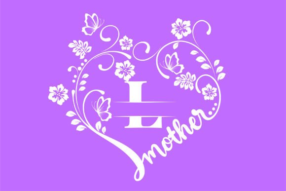 Mother Love Font PNG with transparent background - Preview 1