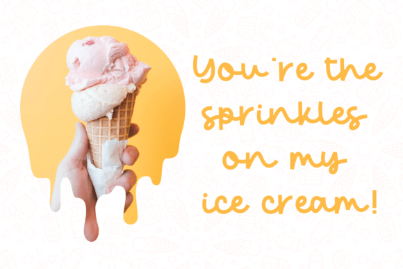 Pinapple Font PNG with transparent background - Preview 1
