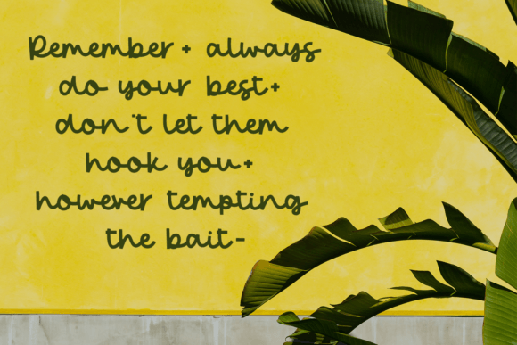 Pinapple Font PNG with transparent background - Preview 3
