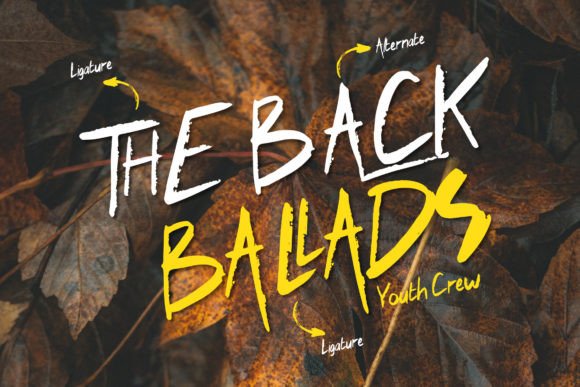 Screads Font PNG with transparent background - Preview 1
