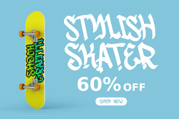 Shock Graffiti Font PNG with transparent background - Preview 5