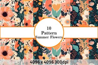 Summer Flowers Pattern Digital Paper Graphic by Digital Delights ...