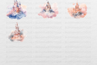 Watercolor Castle Clipart PNG Bundle Graphic by BLDGtheBrand · Creative ...