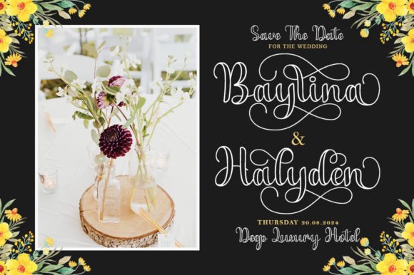 Aeylina Outline Font - Preview 2