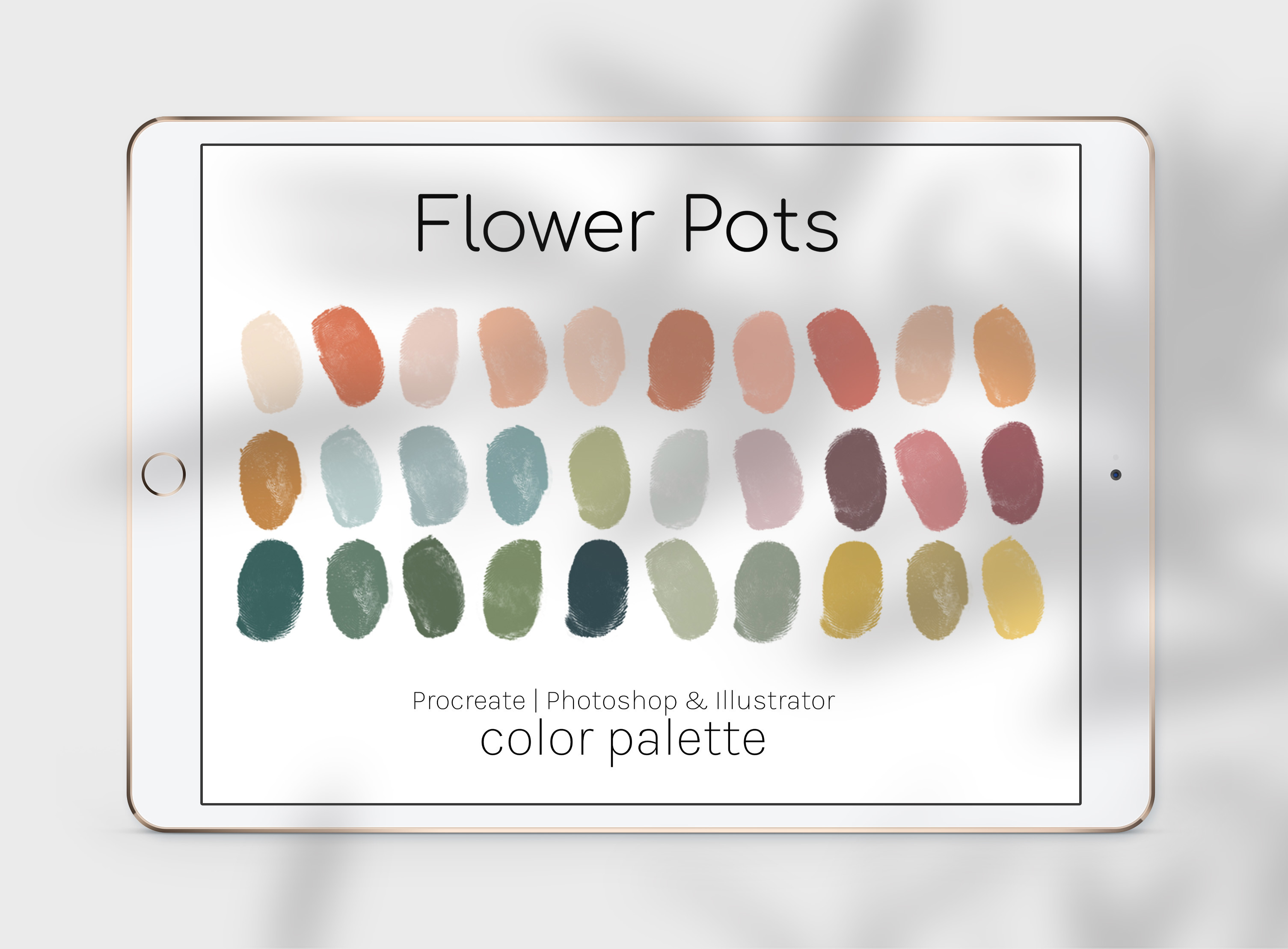 Flower Pots Color Palette Graphic by thedigitaldoodle · Creative Fabrica