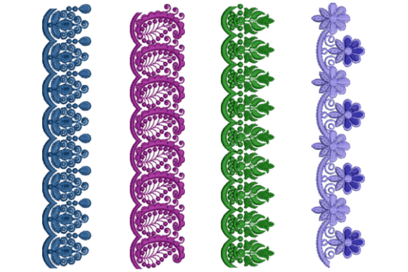 Intricate Floral Borders Set