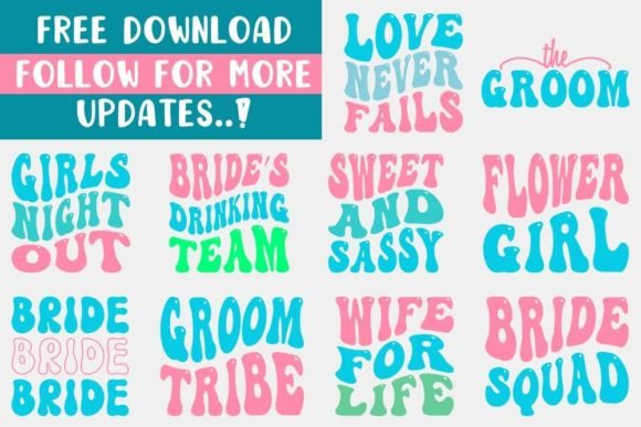 Wedding Bride Marriage SVG Designs Free