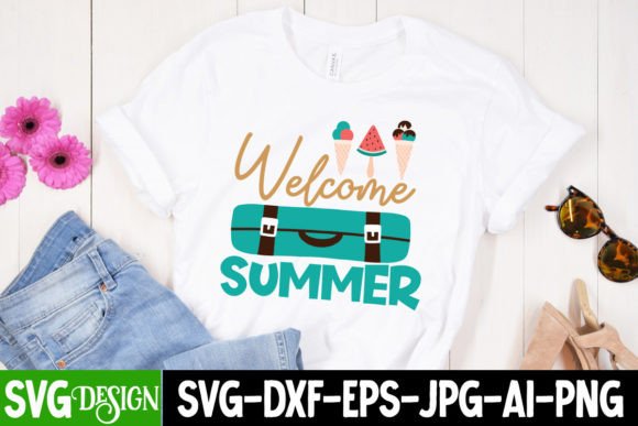 Welcome Summer Svg Cut File Graphics