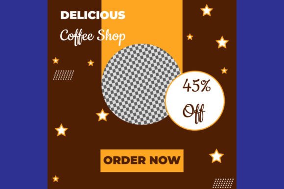 Preview of Coffee Instagram Post Template Design 6 coffee shop social media template