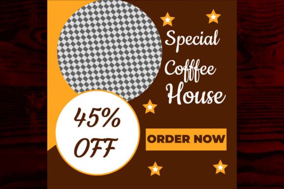 Preview of Coffee Instagram Post Template Design 7 coffee shop social media template