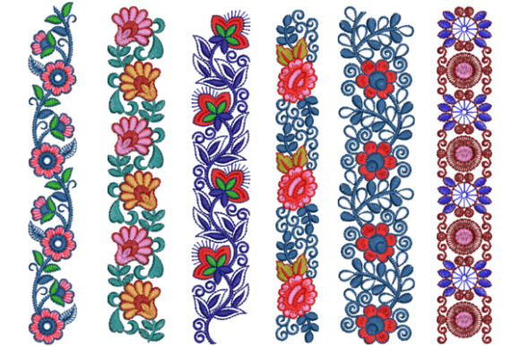 dress border design Simple Hand Embroidery Dresses Borderline Stitch