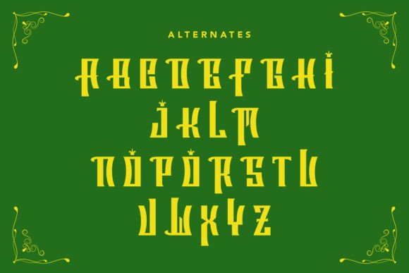 Fiorent Font PNG with transparent background - Preview 3