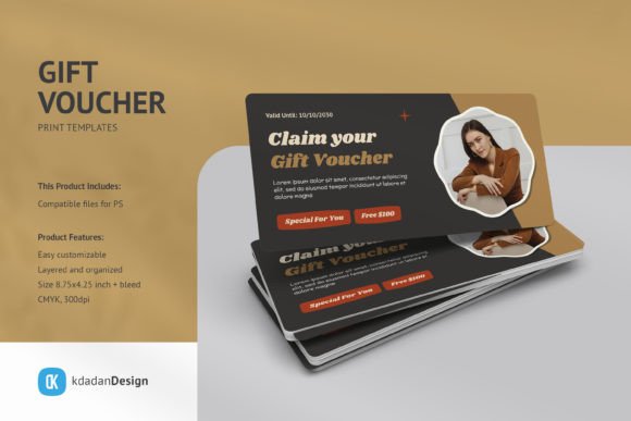 Gift Voucher PSD Templates Vol 089