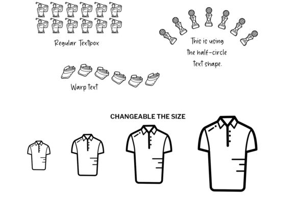 Golf Doodle Font PNG with transparent background - Preview 3