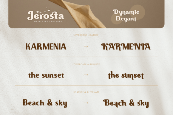 Jerosta Font PNG with transparent background - Preview 4