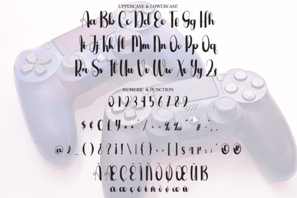 Joystick Font PNG with transparent background - Preview 6