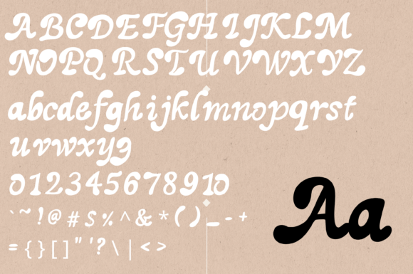 Just Peachy Font PNG with transparent background - Preview 1