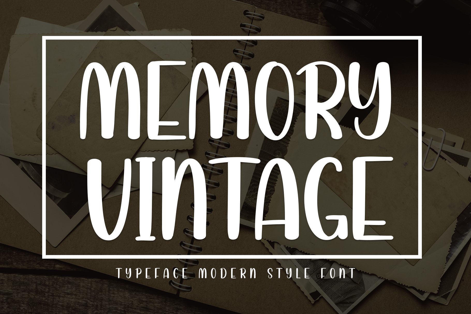 Memory Vintage Font by Strongkeng Old · Creative Fabrica