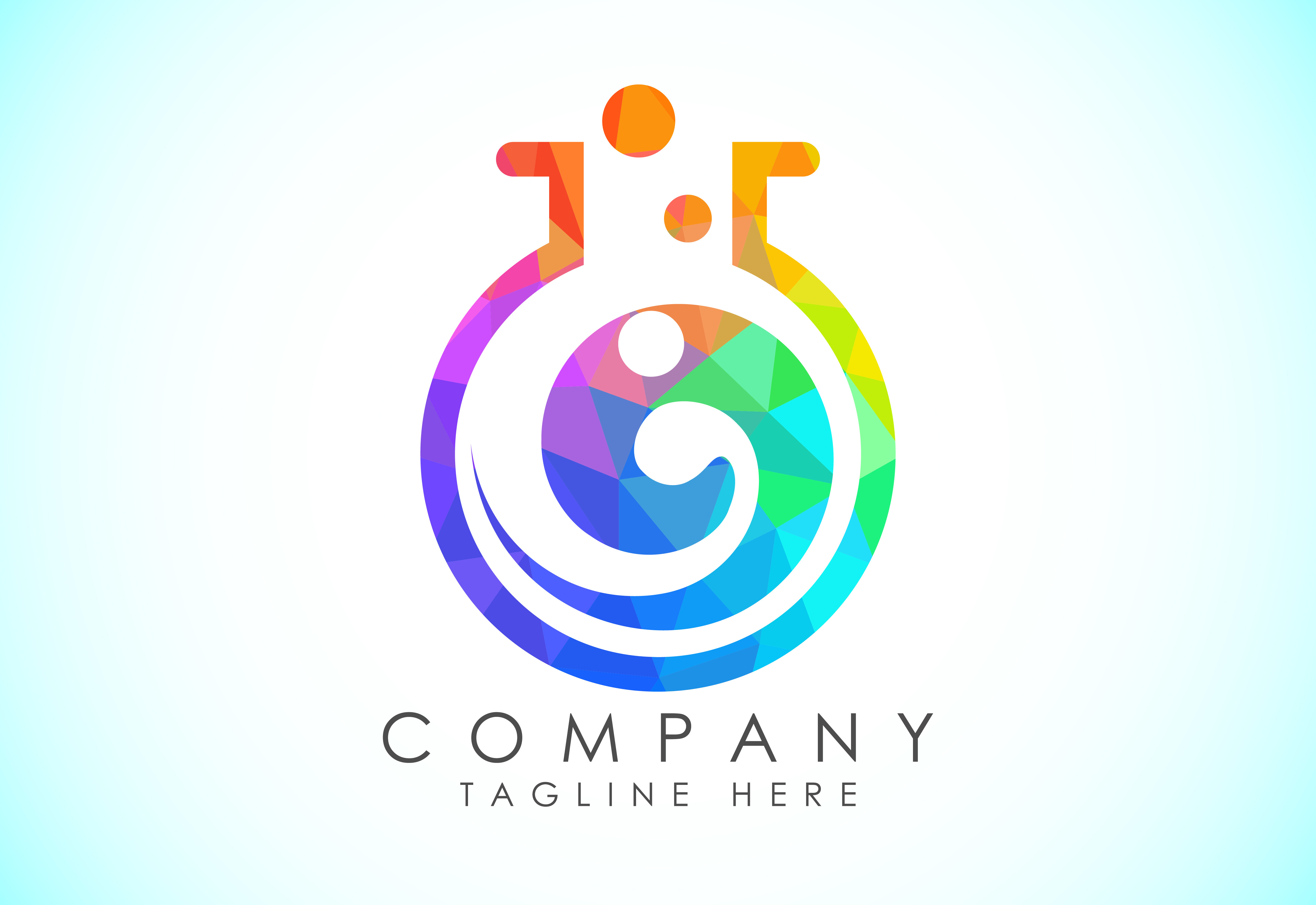 Polygonal Lab Logo Design Vector Graphic by makhondesign · Creative Fabrica