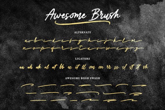 Awesome Brush Font - Preview 6