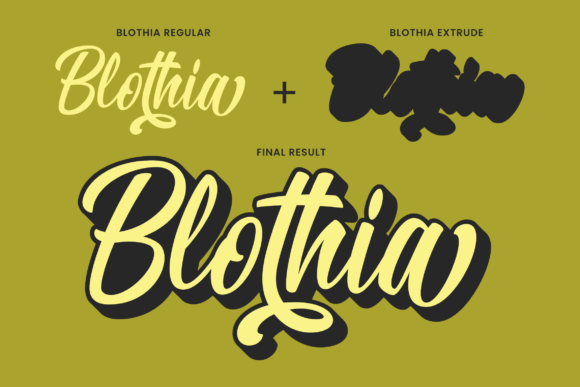 Blothia Font - Preview 1