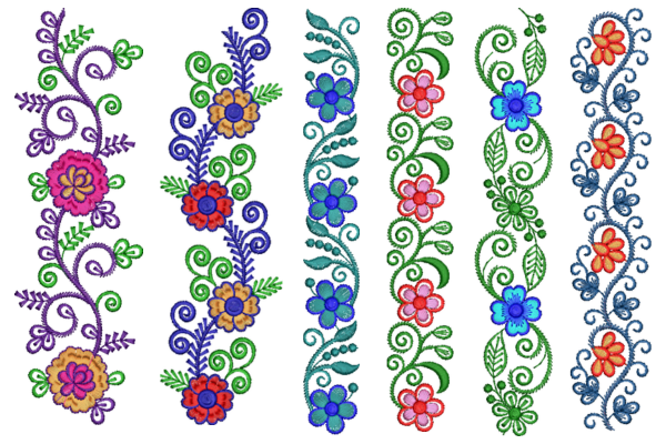Floral Borders Set