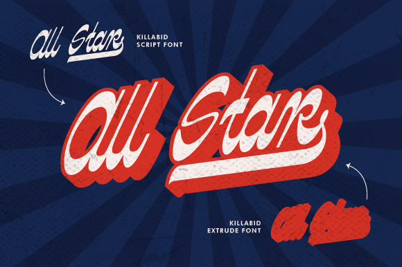 Killabid Font PNG with transparent background - Preview 1