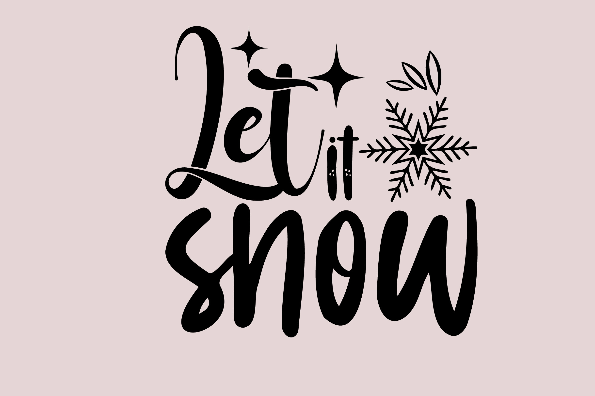 Let It Snow CHRISTMAS SVG Graphic by MOTHER SHOP 789 · Creative Fabrica