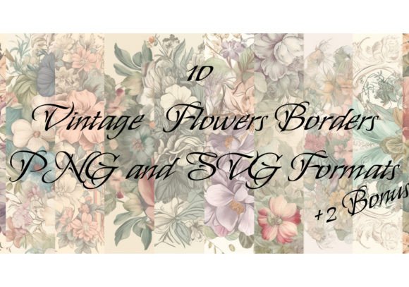 White and Pink Orchid Floral Border Graphic by Articre8ing · Creative ...