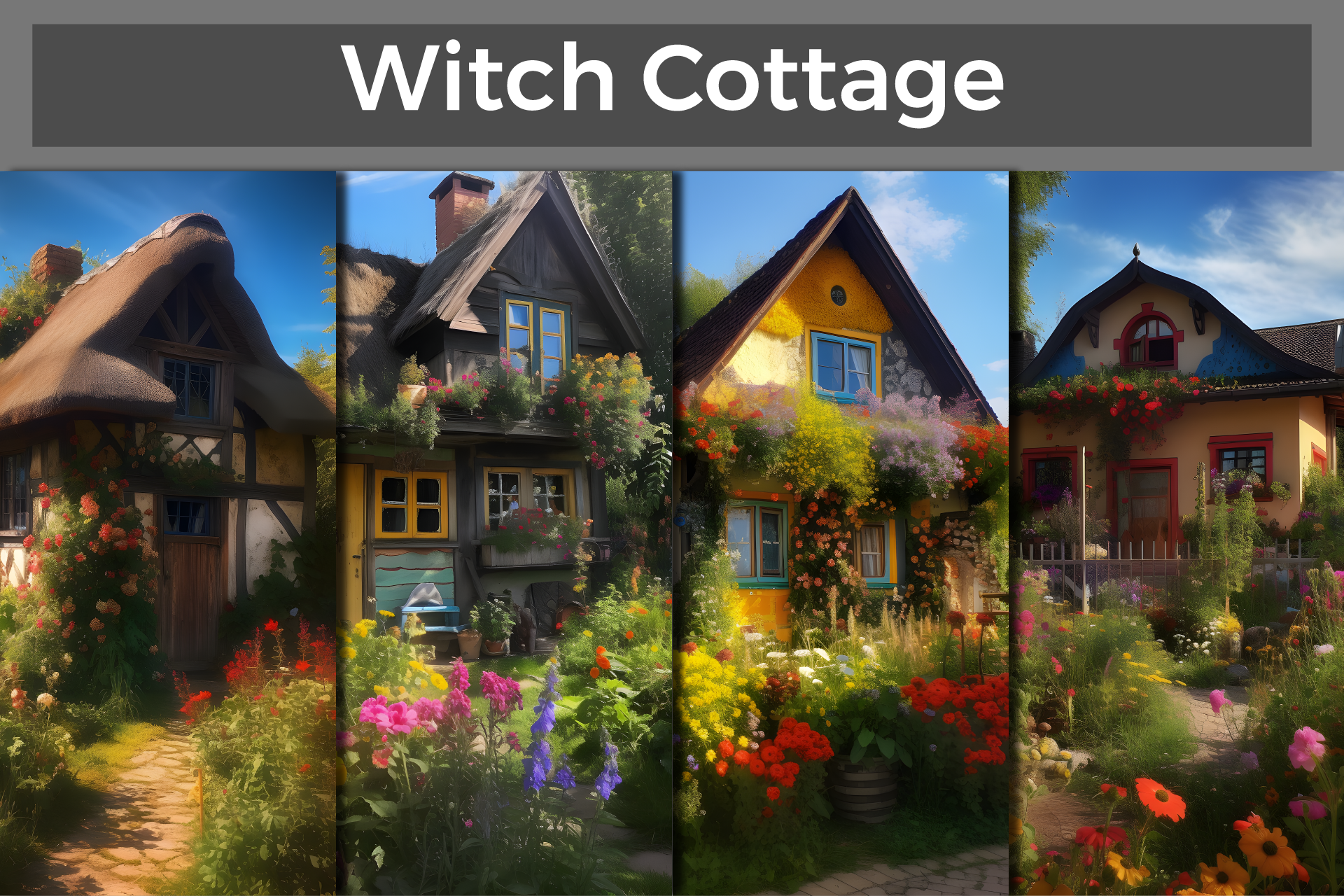 Witch Cottage Background Aesthetic Art