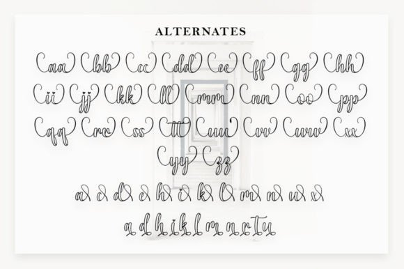 Bella Queen Outline Font - Preview 4