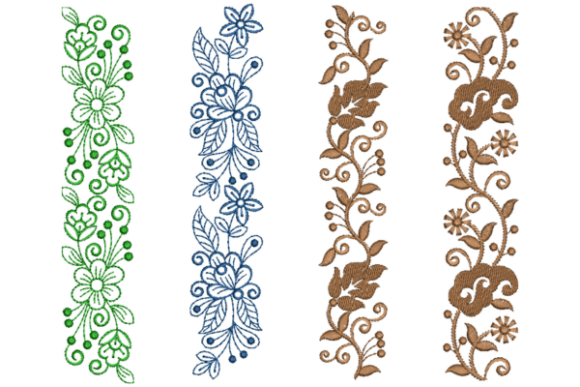 Dainty Floral Borders Set